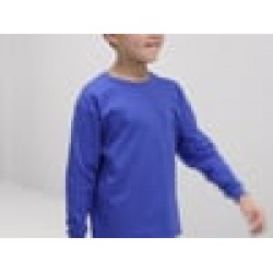 Plain valueweight tee Kids long sleeve FRUIT of the LOOM White 160gsm,Colours 165gsm